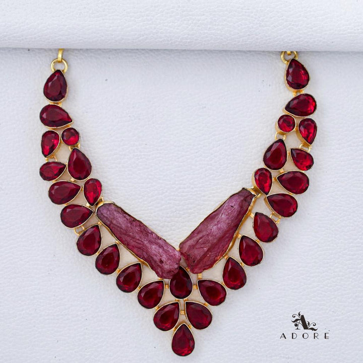 Shobitha Maroon Neckpiece
