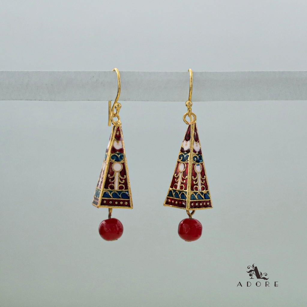 Vihana Handpainted Triangle Corn Drop