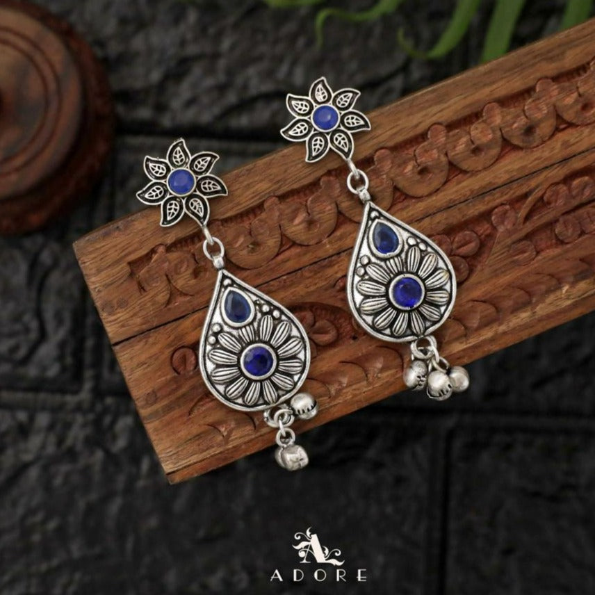 Jesica Flower Ghungroo Earring