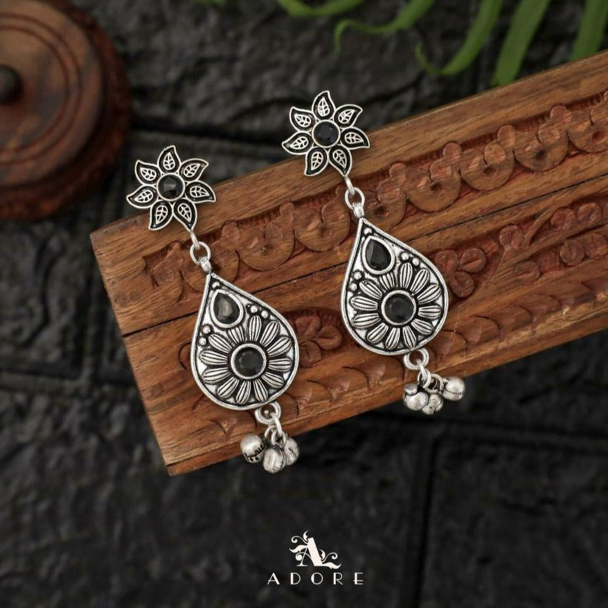 Jesica Flower Ghungroo Earring