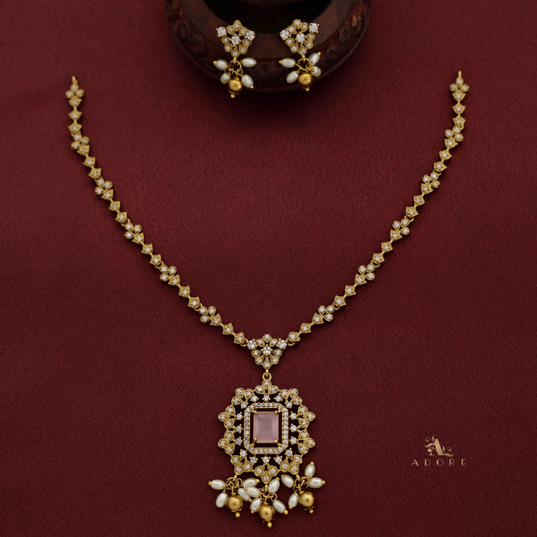 Sithara Short Neckpiece With Earring