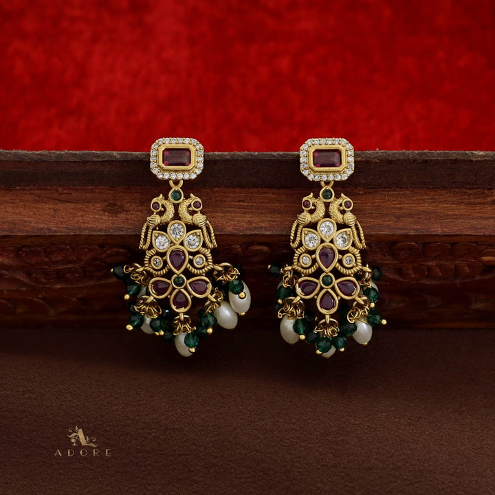 Aadhisree Short Neckpiece With Earring