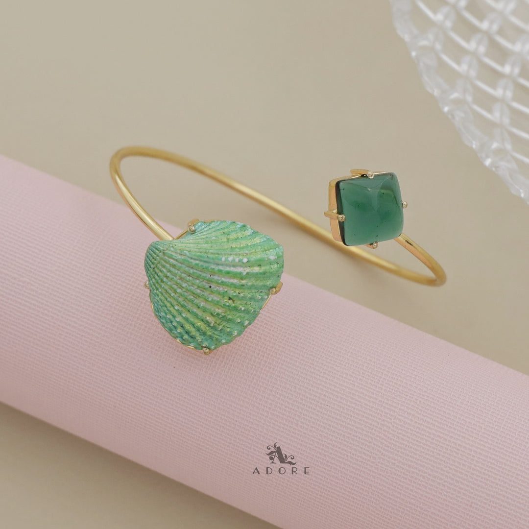 Colour Shell Glossy Diamond Bangle