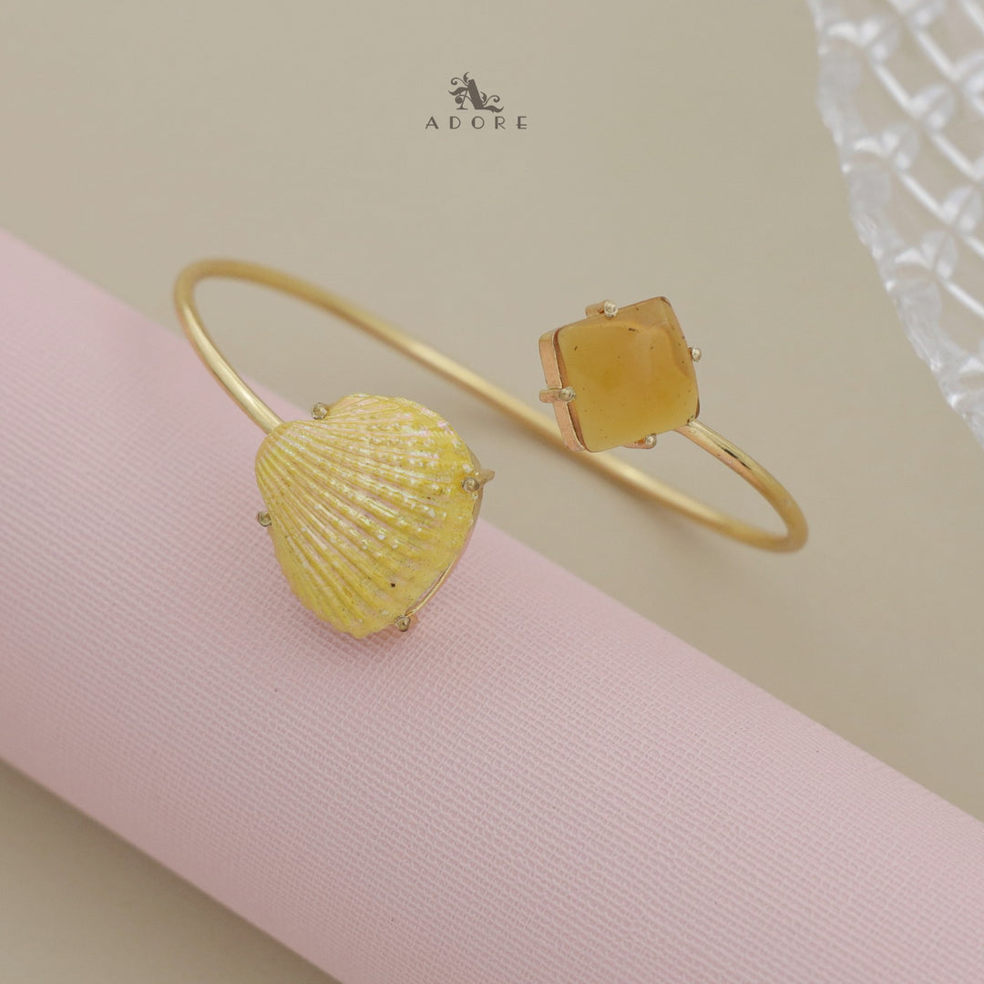 Colour Shell Glossy Diamond Bangle