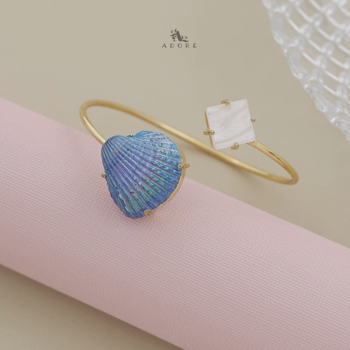 Colour Shell Glossy Diamond Bangle