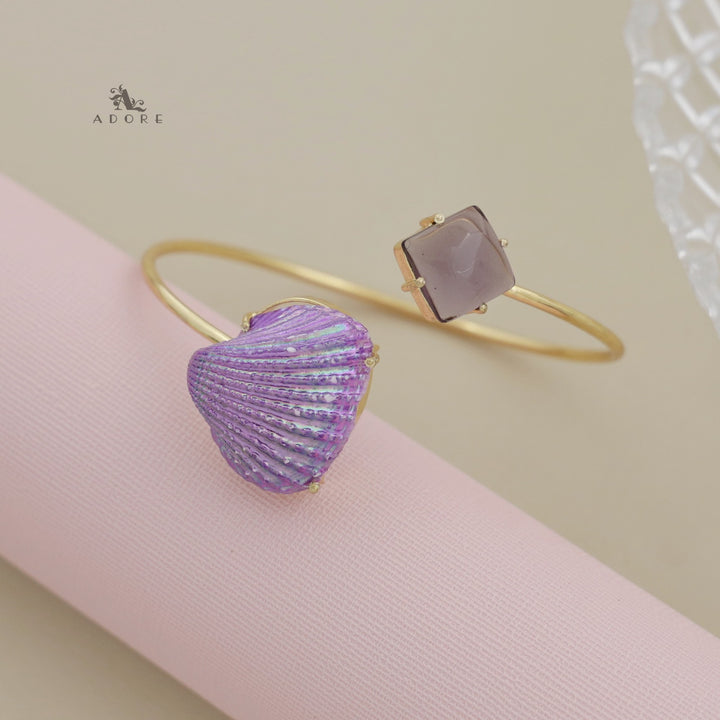 Colour Shell Glossy Diamond Bangle
