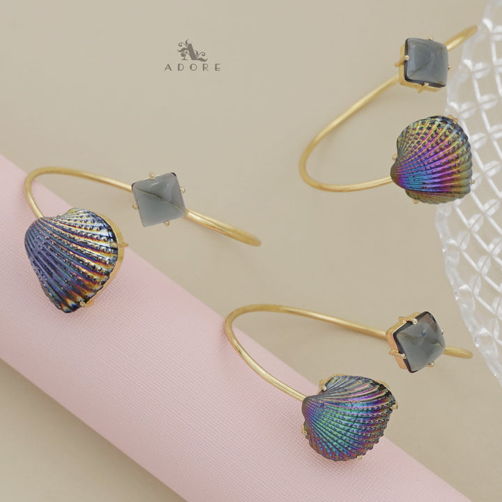 Colour Shell Glossy Diamond Bangle