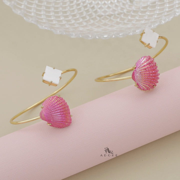 Colour Shell Glossy Diamond Bangle
