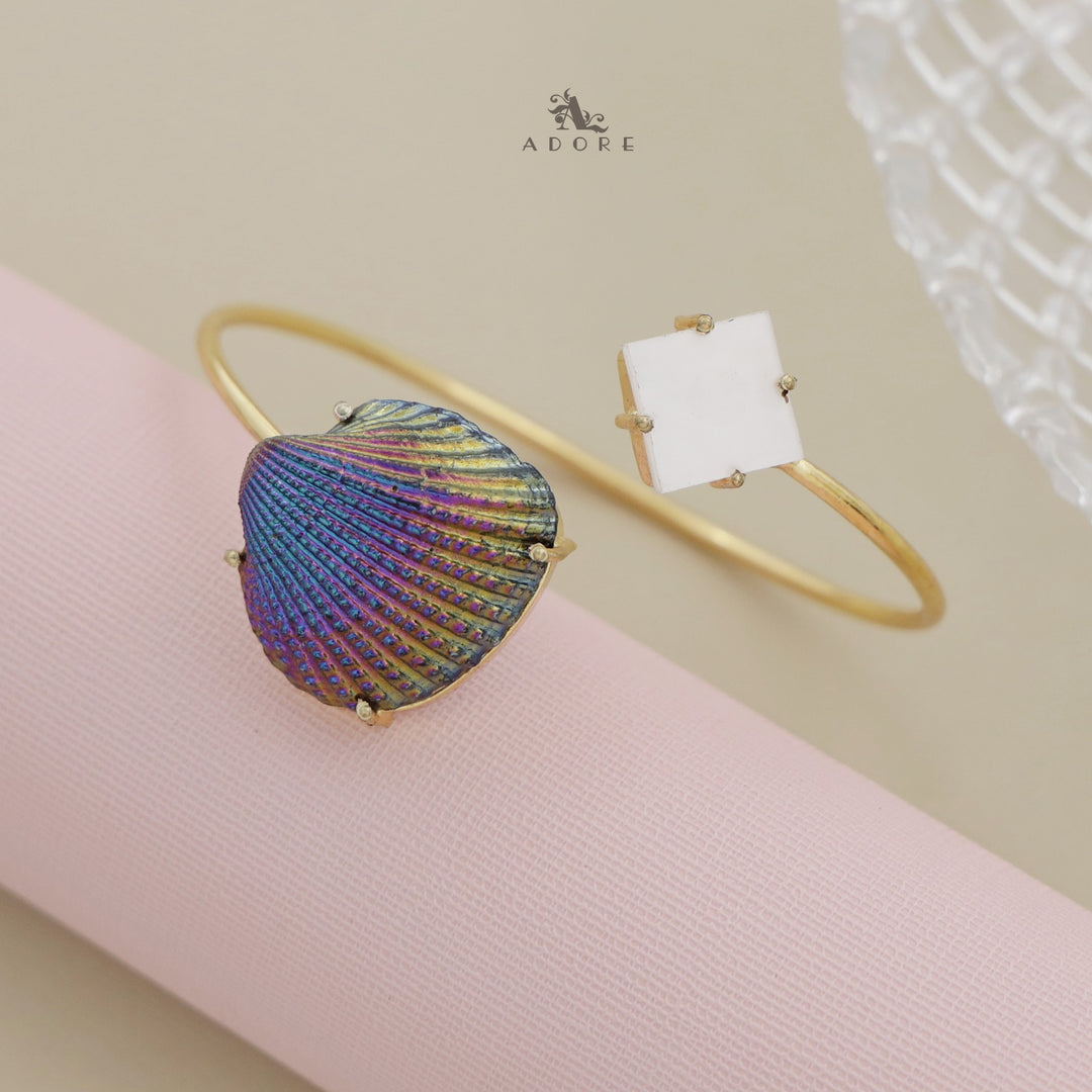 Colour Shell Glossy Diamond Bangle