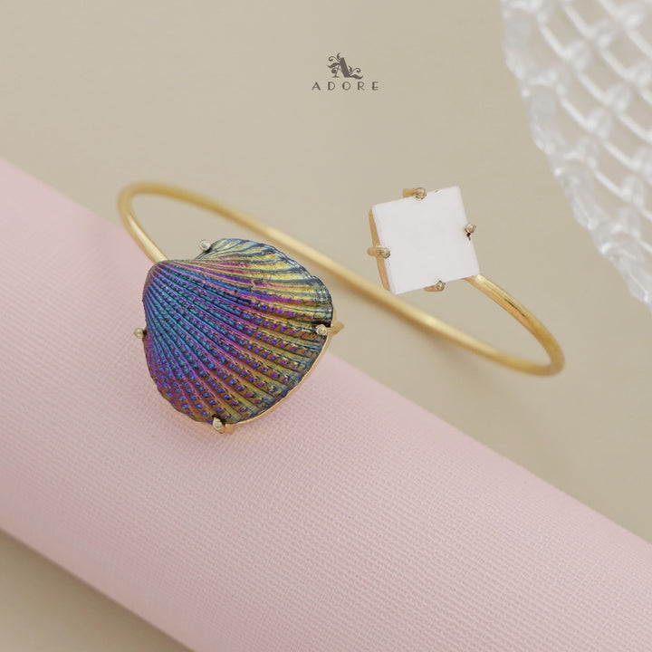 Colour Shell Glossy Diamond Bangle