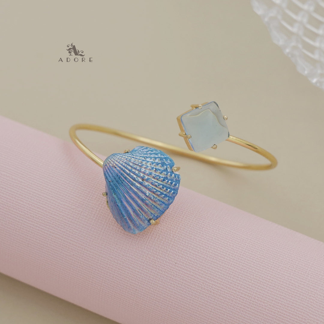 Colour Shell Glossy Diamond Bangle