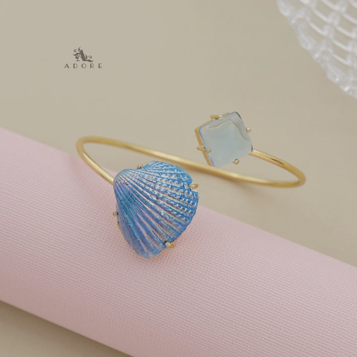Colour Shell Glossy Diamond Bangle
