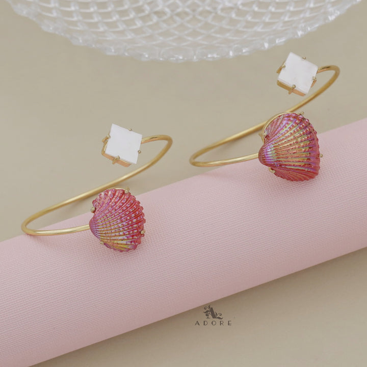 Colour Shell Glossy Diamond Bangle
