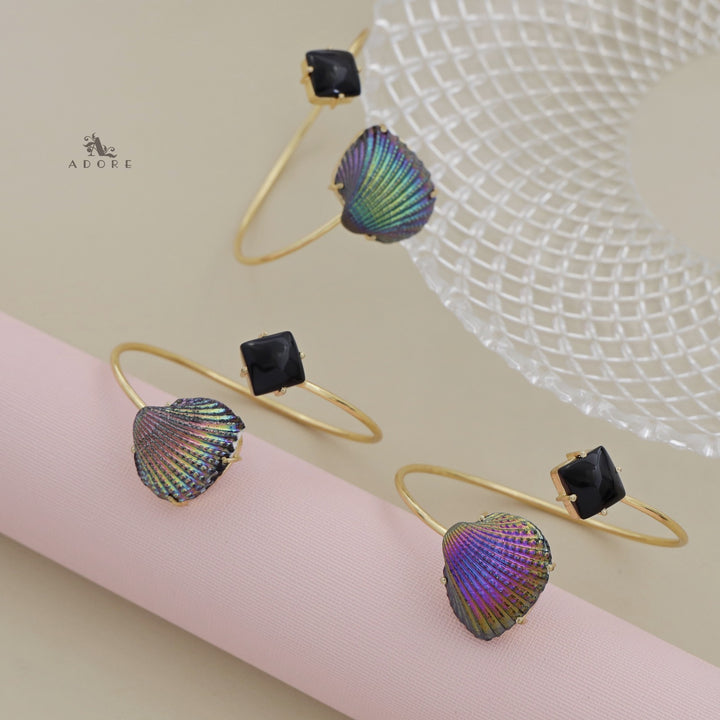 Colour Shell Glossy Diamond Bangle