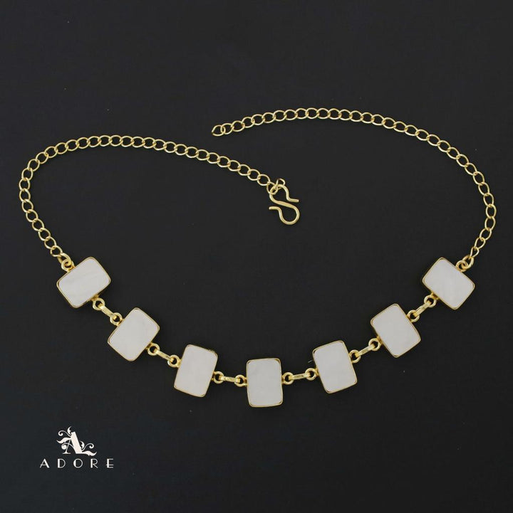 Tikara Rectangle MOP Choker / Short Neckpiece