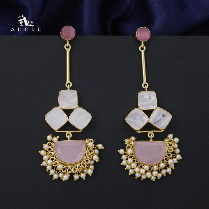 Classy Pendulum MOP Earring (Colour Options)