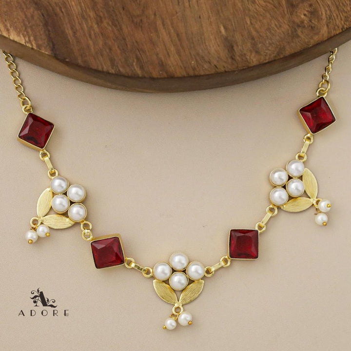 Zenita Diamond Glossy  Pearl Choker