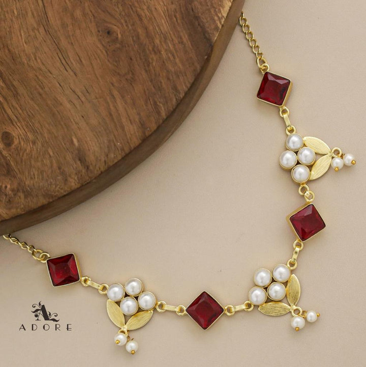 Zenita Diamond Glossy  Pearl Choker