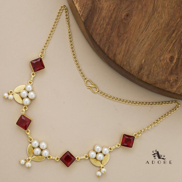 Zenita Diamond Glossy  Pearl Choker