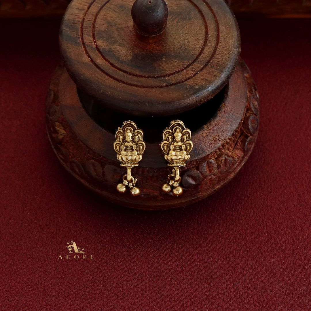 Aathmaya Gold Ball Neckpiece With Earring