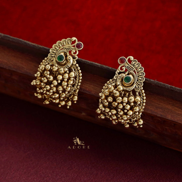Medium Mayoora Cluster Gold Ball Earring