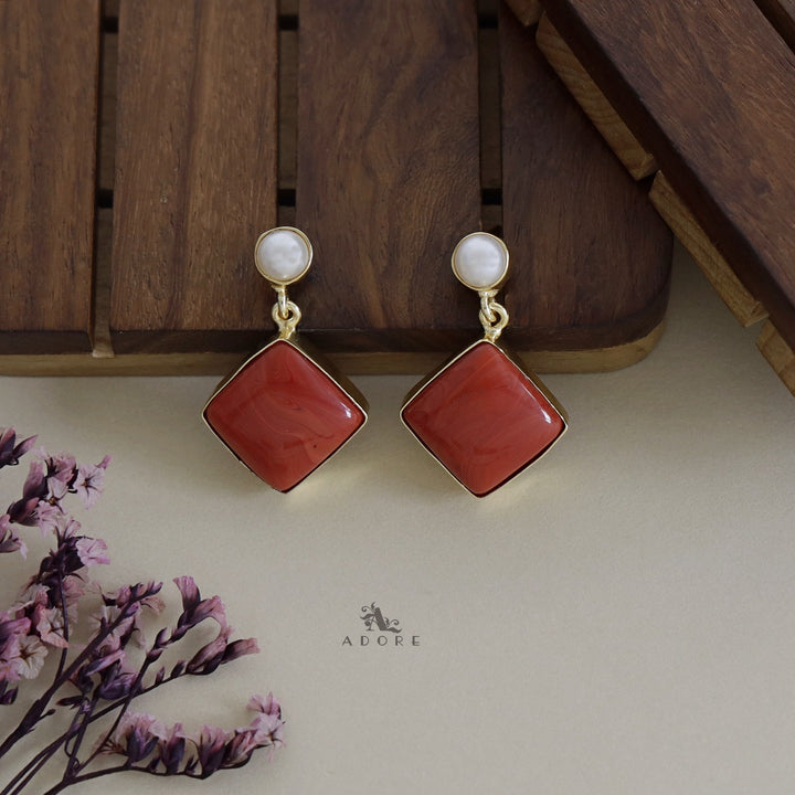 Pearly Diamond  Earring