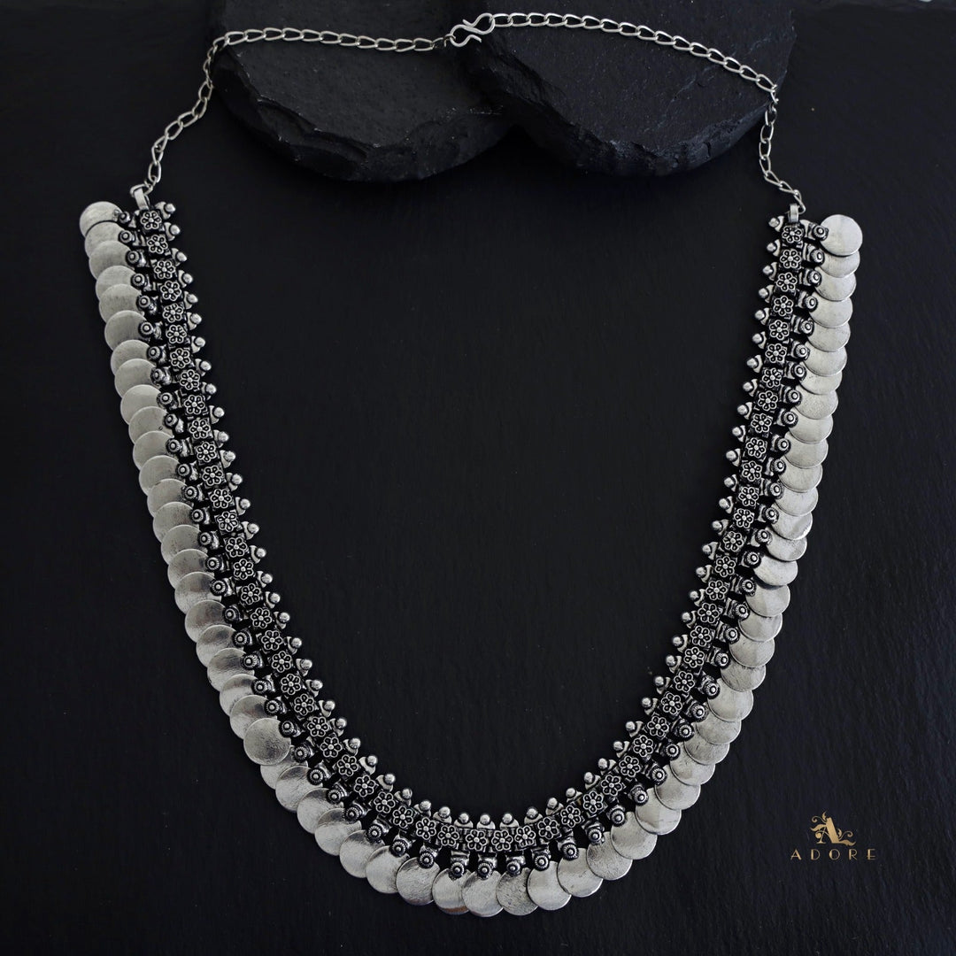Oxidized Flower Kashi Neckpiece