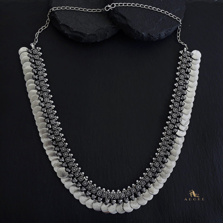Oxidized Flower Kashi Neckpiece