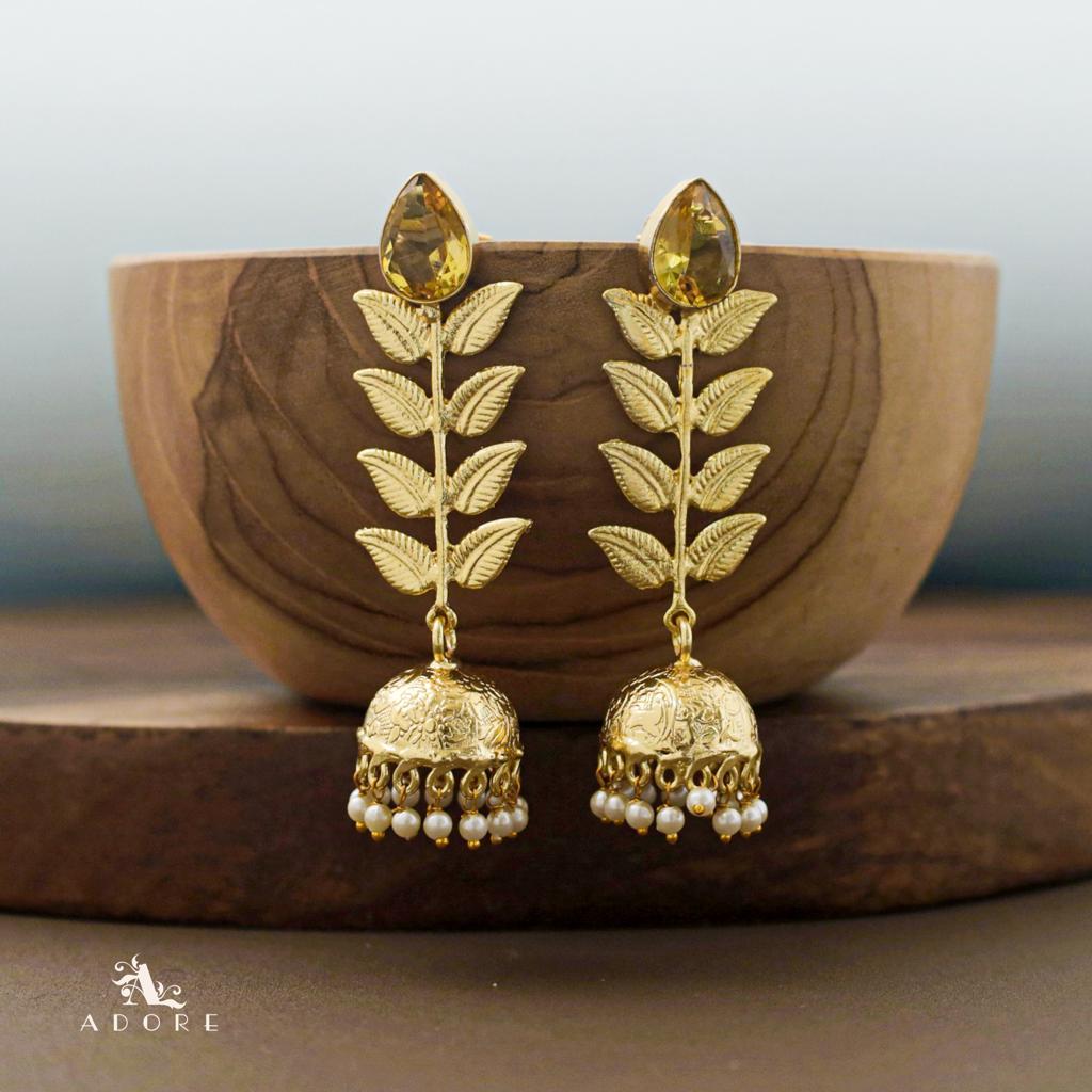 Jhumka Stem & Leaves (Colour Options)