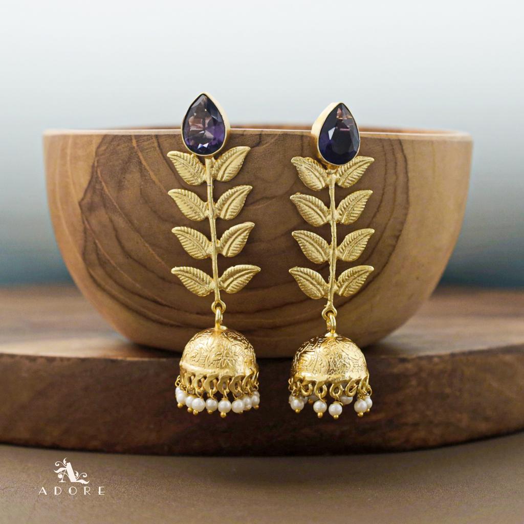 Jhumka Stem & Leaves (Colour Options)