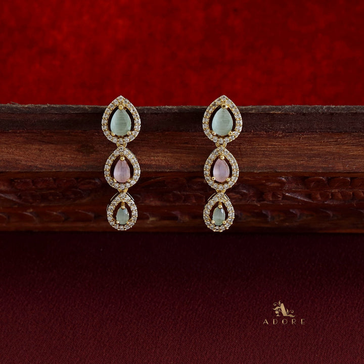 Tarinika Drop Short Neckpiece With Earring