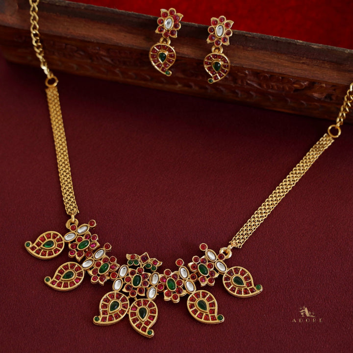 Adhrishta Palakka Choker With Earring