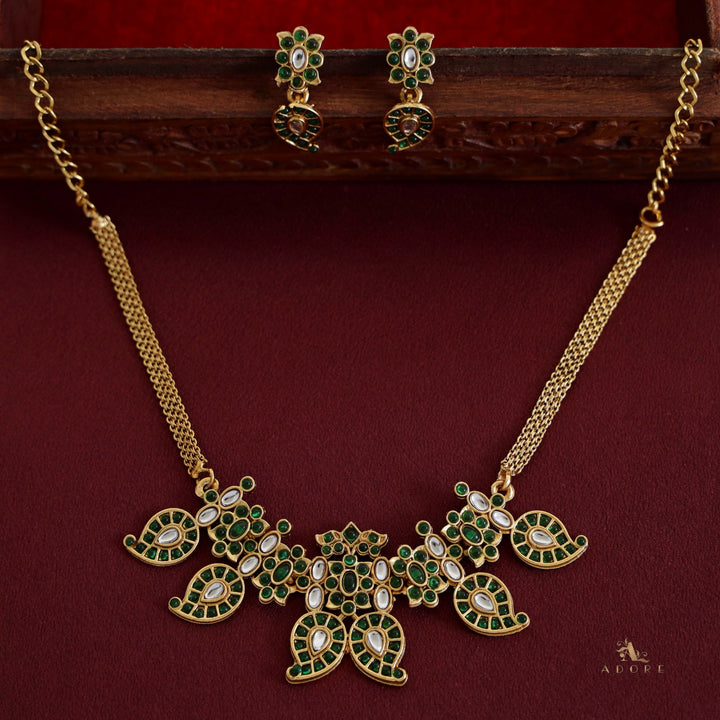 Adhrishta Palakka Choker With Earring