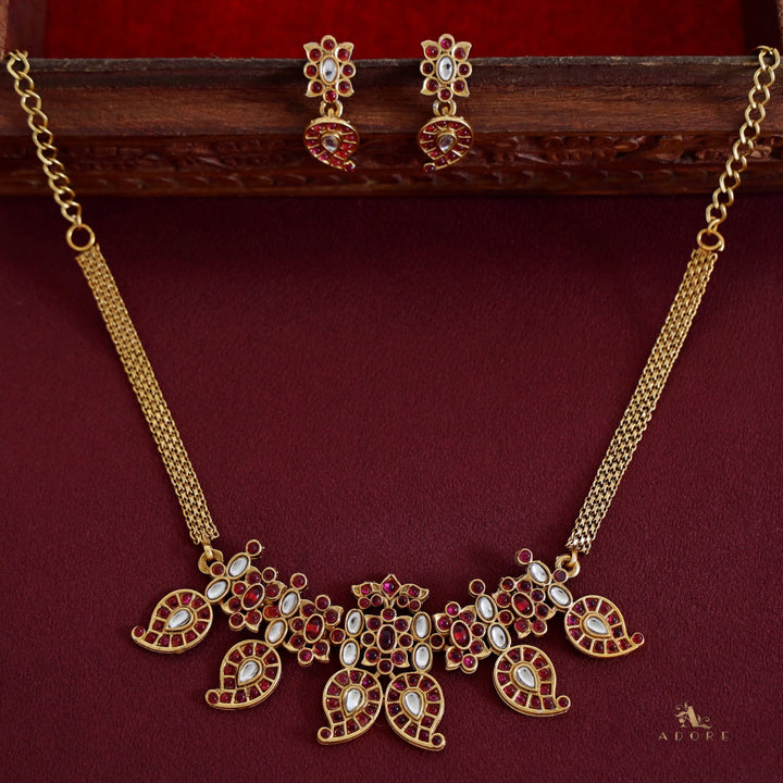 Adhrishta Palakka Choker With Earring