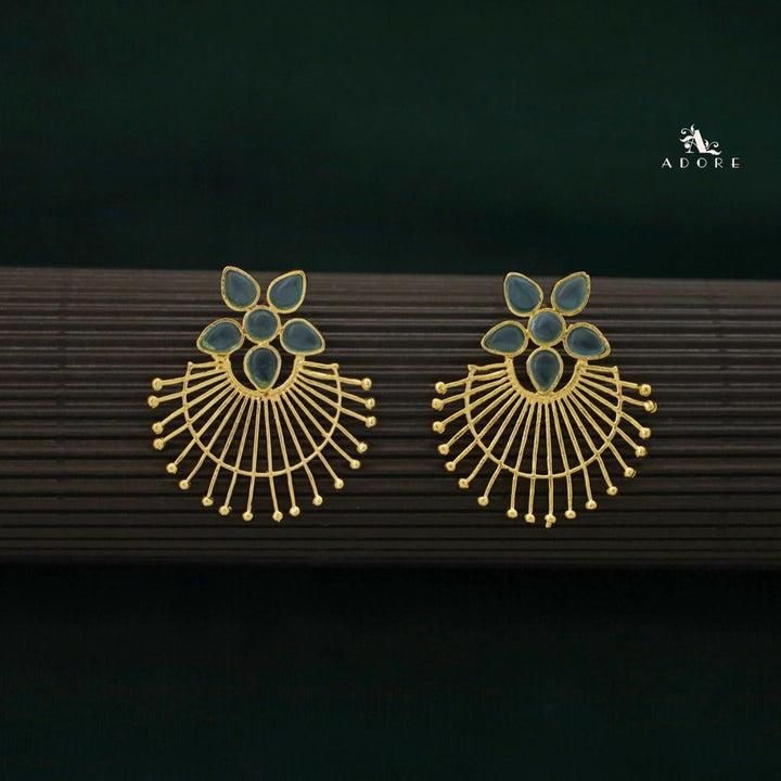 Golden Flower Lea Earrings