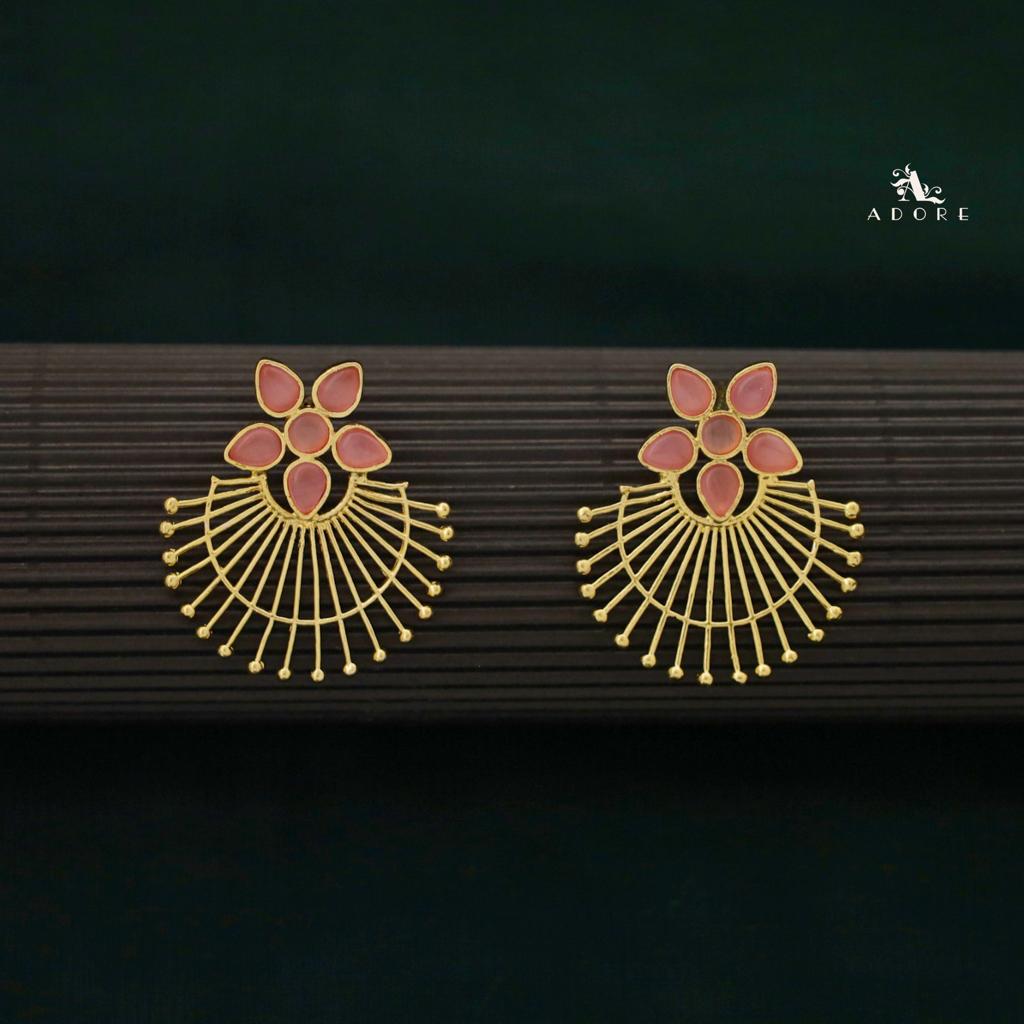 Golden Flower Lea Earrings