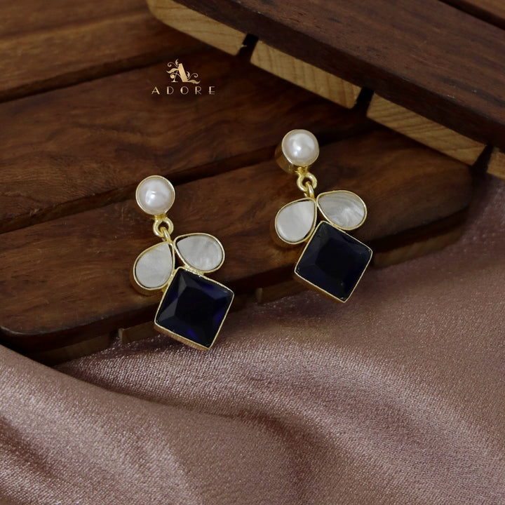 Pearl MOP Glossy Diamond Earring