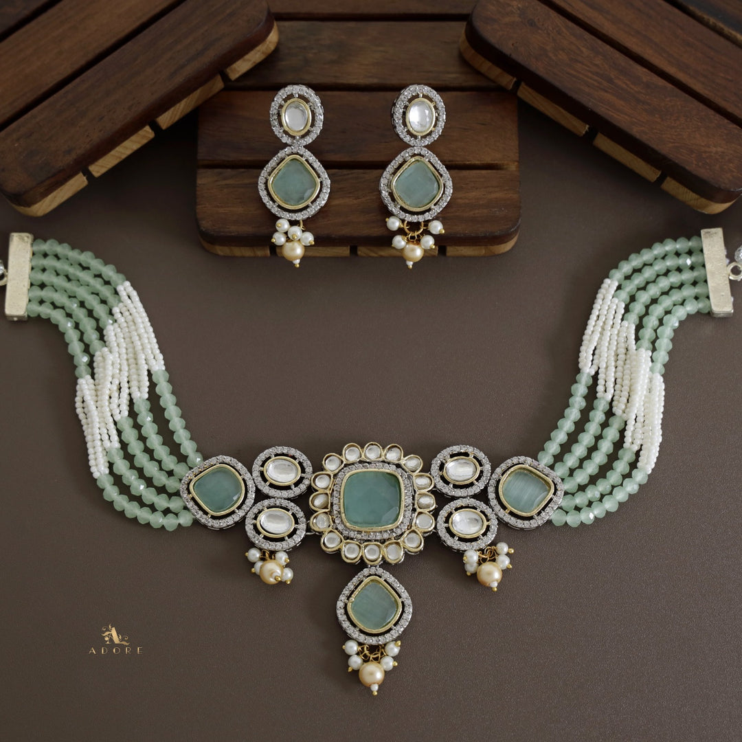 Aroosa Kundan Choker With Earring