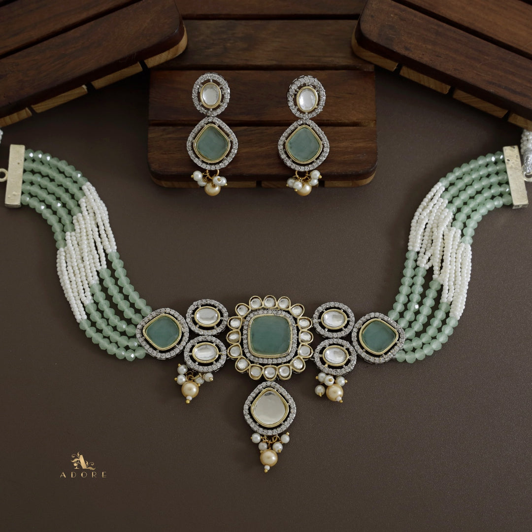 Aroosa Kundan Choker With Earring
