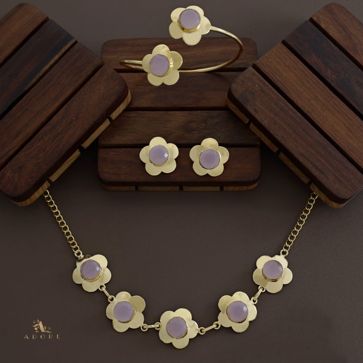 Flowery Short Neckpiece Combo