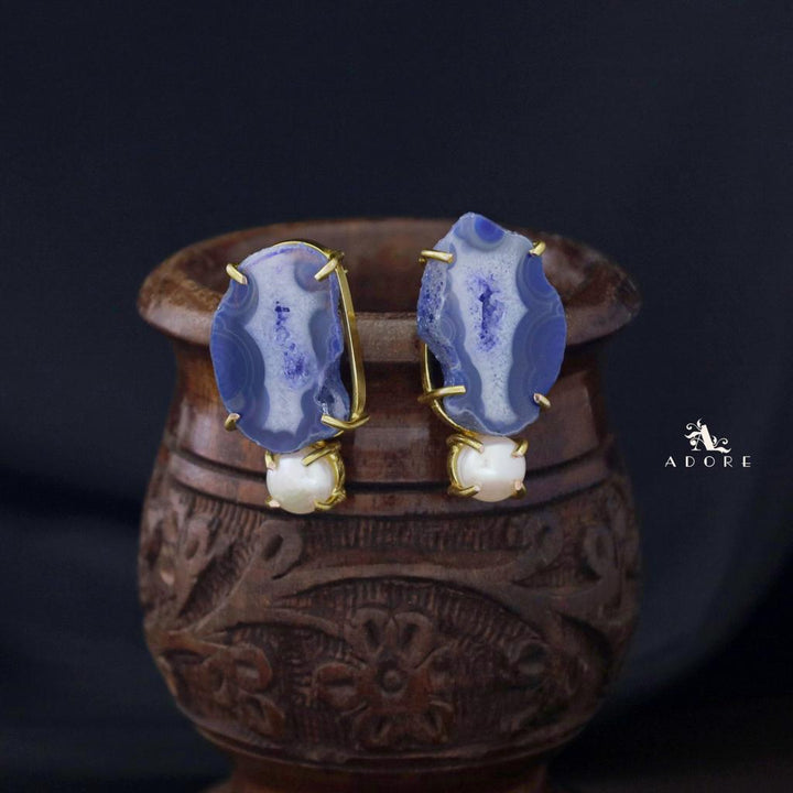 Agate Pearly Earring