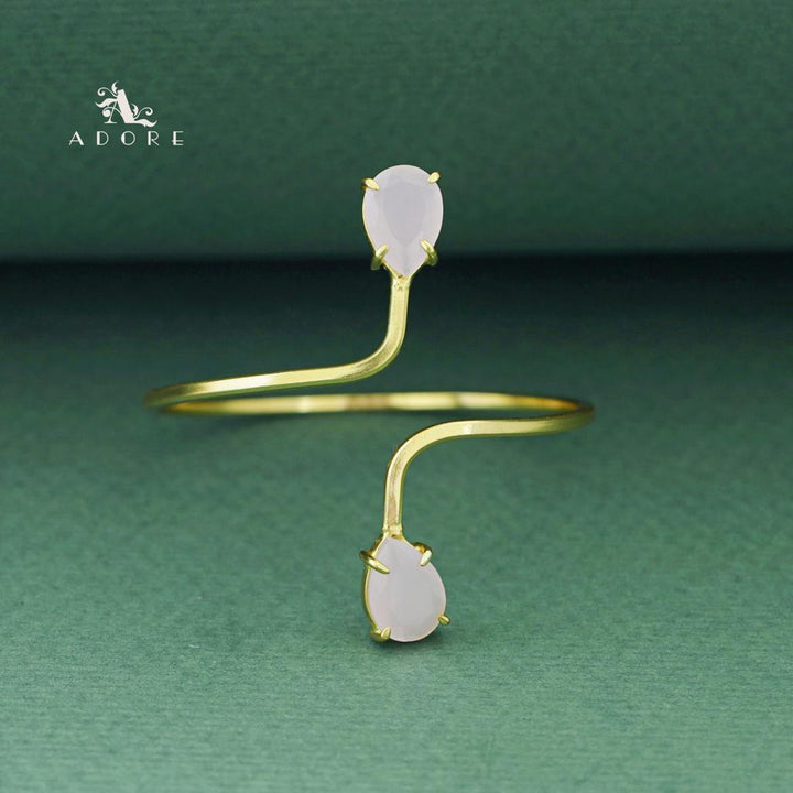 Aisa Dual Claw Glossy Drop Bangle
