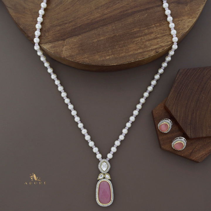 Muhurat Polki Kundan Neckpiece With Earring