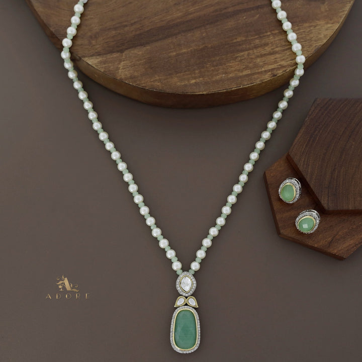 Muhurat Polki Kundan Neckpiece With Earring