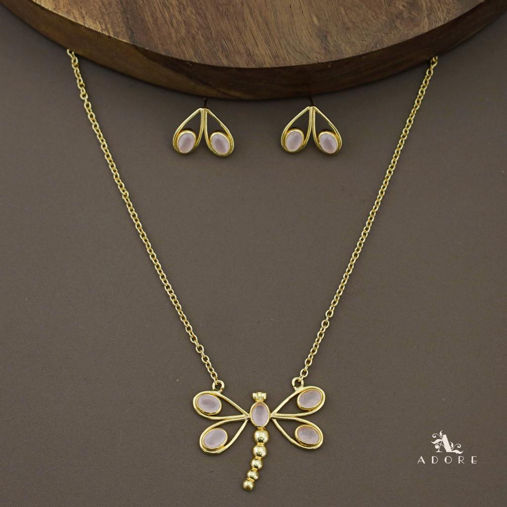 Aarushi Papillon Neckpiece With Earring