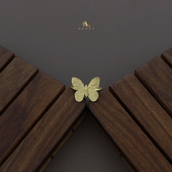 Golden Butterfly Ring