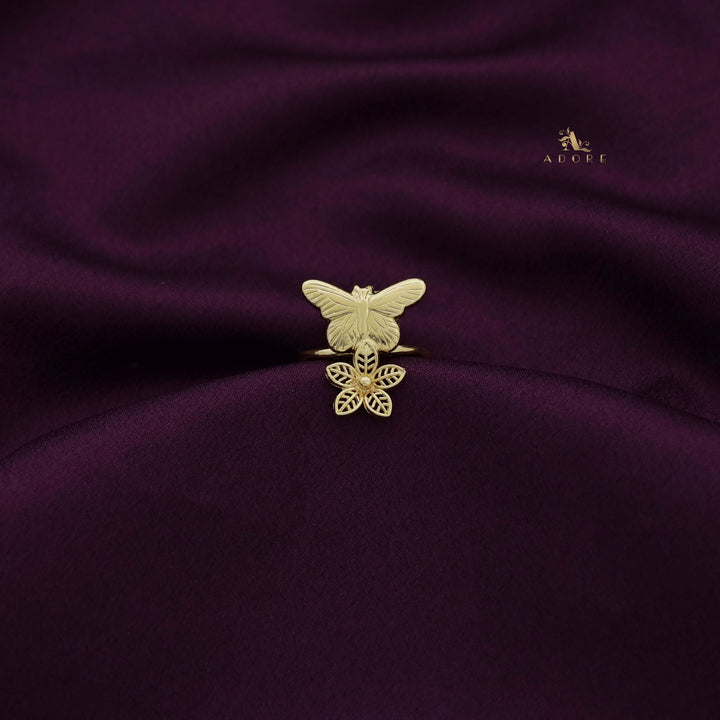 Fiona Golden Butterfly Ring