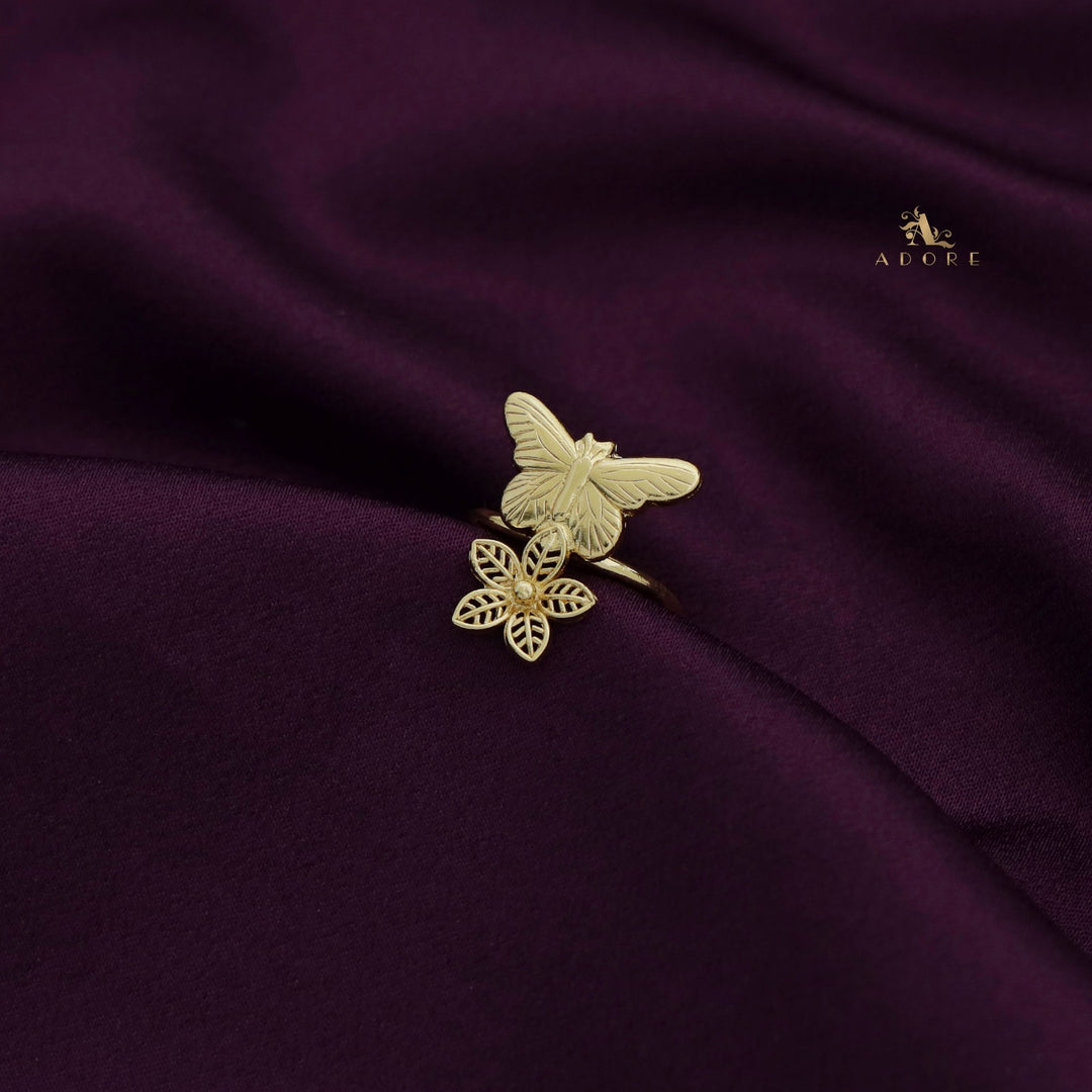 Fiona Golden Butterfly Ring