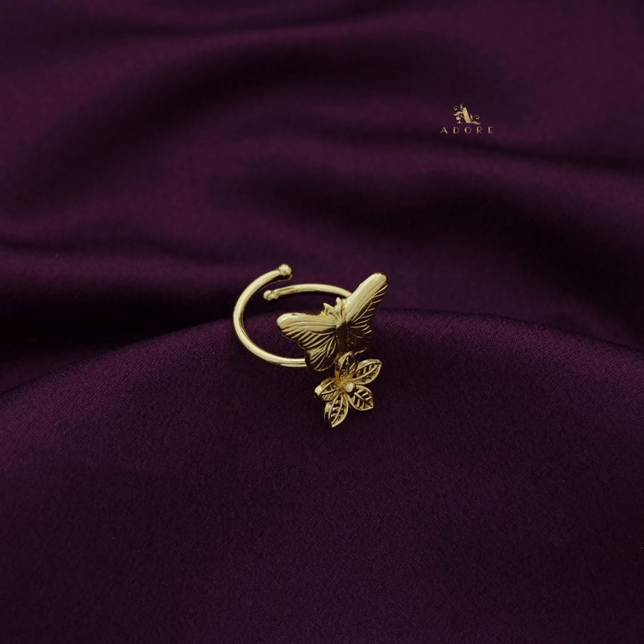 Fiona Golden Butterfly Ring