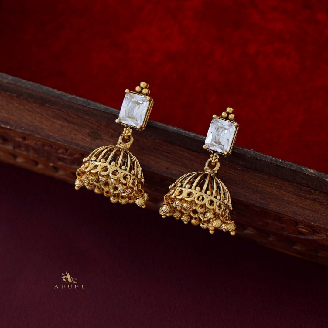 Varenya Gold Ball Jhumka